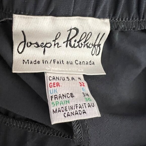 Joseph Ribkoff‎ Pull On High Rise Stretchy Gray Straight Leg Pants Small 4 - Picture 2 of 6